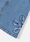 Mayoral Kız Çocuk Salopet Denim Elbise Mavi 3910