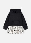 Mayoral Kız Çocuk Sweatshirt Etek Set Siyah 4936