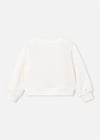 Mayoral Kız Çocuk Taşlı Sweatshirt Beyaz 4408