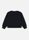 Mayoral Kız Çocuk Taşlı Sweatshirt Siyah 4408