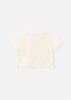 Mayoral Kız Çocuk Tığ İşlemeli 2'li Set Krem 3015
