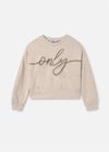 Mayoral Kız Çocuk Yazılı Sweatshirt Bej 7467