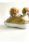 Merli&Rose Kız Çocuk Fun Sneaker Simli Ayakkabı Siyah 603-P(B)-24