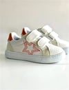 Merli&Rose Kız Çocuk Star Sneaker Ayakkabı Beyaz Turuncu 1203-P-15