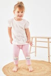 Miny Center Kız Bebek Tshirt Pembe MNT23K161