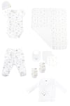 Miny Center Unisex Bebek Hastane Çıkışı Set 10'lu Beyaz MNT24U004