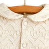 Mymio Baby Kız Bebek Dantelli Patikli Tulum Bej 5194