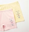 Natuline Kız Çocuk 2'li Positive Butterfly Likralı Boxer Pembe/Yeşil 5502