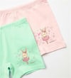 Natuline Kız Çocuk 2'li Sweft Rabbit Likralı Boxer Pembe/Sarı 5501