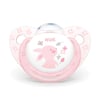Nuk Baby Rose Kauçuk Emzik 0-6 Ay Kutulu 726033 Pembe-Beyaz