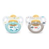 Nuk Happy Kids Kauçuk Emzik Erkek (6-18 Ay) (2li Kutu) 733094