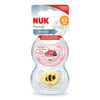 Nuk No:1 Freestyle 2'li Silikon Emzik Kutulu Kız 0-6 Ay 730197 Pembe-Beyaz