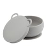 Oioi Blw Set I Silikon 3'lü Beslenme Seti Powder Grey 01070052