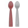 Oioi Nam Nam 2'li Silikon Kaşık Velvet Rose/Powder Grey 1140019
