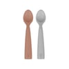 Oioi Nam Nam 2'li Silikon Kaşık Woody Brown/Powder Grey 1140022