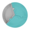 OiOi Puzzle Vakum Tabanlı Silikon Tabak Aqua Green/Powder Grey 1050057