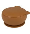 OiOi Silikon Kapaklı Kase Vakum Tabanlı Woody Brown 01080009