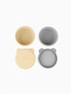 Oioi Silikon Kapaklı Mini Bites Kase 2'li Mellow Yellow/Powder Grey 01400006