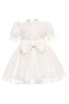 Pamina Kız Bebek Bandanalı Dantelli Elbise Ekru 36315