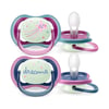 Philips Avent Kız 2'li Ultra Air Gece Emzik 6-18 Ay Scf376/14