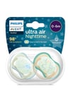 Philips Avent Ultra Air Gece 2'li Emzik Erkek 0-6  Ay Scf376/18
