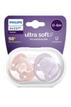 Philips Avent Ultra Soft Yumuşak Emzik 2'li 0-6+ Ay Kız Scf091/09