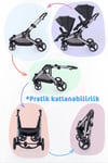 Prego 2071 İbiza Pro İKİZ BEBEK ARABASI SİYAH