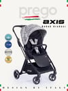 Prego Axis 360 Derece Dönebilen Oturma Üniteli Çift Yönlü Bebek Arabası Gri