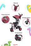 Prego Happy Dino Çocuk Bisikleti T307 Kırmızı