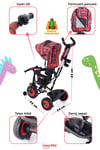 Prego Happy Dino Çocuk Bisikleti T307 Kırmızı