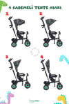 Prego Happy Dino Çocuk Bisikleti T307 Yeşil
