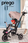 Prego Happy Dino Plus 360° Dönebilen Koltuklu Tamamen Katlanabilir Çocuk Bisikleti Bej P670