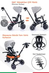 Prego Happy Dino Plus 360° Dönebilen Koltuklu Tamamen Katlanabilir Çocuk Bisikleti Gri P670