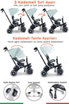 Prego Happy Dino Plus 360° Dönebilen Koltuklu Tamamen Katlanabilir Çocuk Bisikleti Yeşil P670