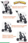 Prego Happy Dino Plus 360° Dönebilen Koltuklu Tamamen Katlanabilir Çocuk Bisikleti Bej P670