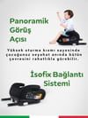 Prego Hera İ-Size İsofixli Yükseltici Oto Koltuğu Yeşil 4099