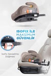 Prego Hera İ-Size İsofixli Yükseltici Oto Koltuğu Bej 4099