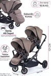 Prego İbiza New Pro İkiz Bebek Arabası Kahve