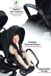 Prego İbiza New Pro İkiz Bebek Arabası Siyah