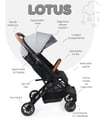 Prego Lotus Kabin Boy Bebek Arabası Gri 2033