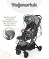 Prego Lotus Kabin Boy Bebek Arabası Gri 2033