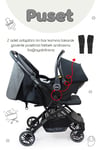 Prego Lotus Katlanabilir Kabin Boy Travel Bebek Arabası Gri 2033