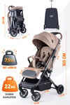 Prego Lotus Pro Kabin Boy Bebek Arabası Kahve 2453