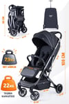 Prego Lotus Pro Kabin Boy Bebek Arabası Siyah 2453