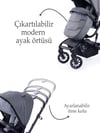 Prego Maybach Çift Yönlü Bebek Arabası Gri