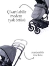 Prego Maybach İ-Size UV Tenteli Bebek Arabası Gri 2405