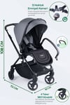 Prego Mios Premium I-Size Bebek Arabası Gri 2415