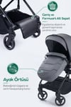 Prego Mios Premium I-Size Bebek Arabası Gri 2415