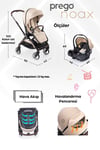 Prego Noax Travel Bebek Arabası Bej 2083