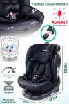 Prego Odinfix Alarmlı I-Size Oto Koltuğu Siyah 4100